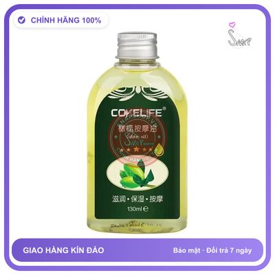 Gel CokeLife Olive Oil Dành Cho Massage Toàn Thân chính hãng - dung tích 130ml, dịu nhẹ an toàn cho da, dễ rửa sạch - giao hàng che tên kín đáo