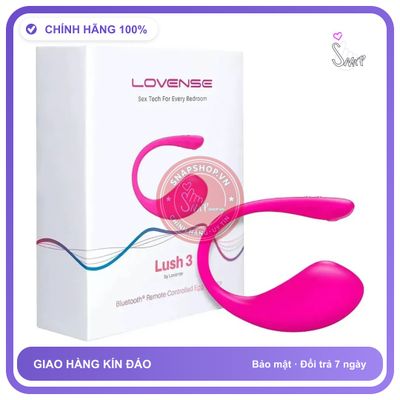Trứng Rung Không Dây Lovense LUSH 3 Ông Vua chính hãng - điều khiển qua app, điều khiển từ xa, chống nước - giao hàng che tên kín đáo