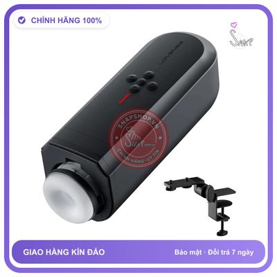 Lovense Solace Máy Tự Động Điều Khiển Bằng Điện Thoại chính hãng - điều khiển qua app, rung êm không tiếng động, silicone y tế - giao hàng che tên kín đáo