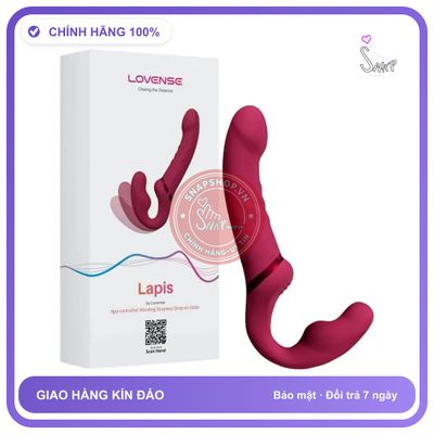 Lovense Lapis Dương Vật Giả Hai Đầu Bạn Đồng Hành Hoàn Hảo Cho Cuộc Yêu Thăng Hoa chính hãng - sạc USB, điều khiển qua app, điều khiển từ xa - giao hàng che tên kín đáo