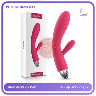 Svakom Barbara Rung Hai Nhánh Massage Cực Mạnh Pin Lâu chính hãng - sạc USB, chống nước, silicone mềm - giao hàng che tên kín đáo