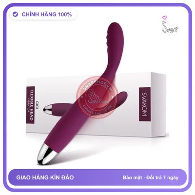 Svakom Cici Ngón Tay Rung Đẳng Cấp Dành Cho Nữ chính hãng - 25 chế độ rung, sạc usb, silicone cao cấp - giao hàng che tên kín đáo