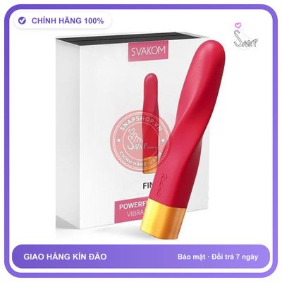 Svakom Finn Thanh Rung Kích Thích Dạng Thỏi Son Có Gân Xoắn chính hãng - 10 chế độ rung, sạc USB, chống nước - giao hàng che tên kín đáo