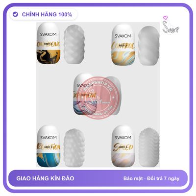 Svakom Hedy X Trứng Cao Cấp Cho Nam chính hãng - chất liệu an toàn cho da, dễ vệ sinh, êm ái khi dùng - giao hàng che tên kín đáo