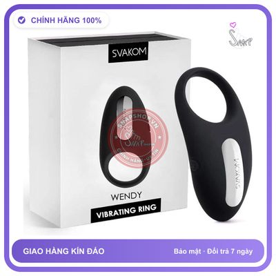 Svakom Wendy Vòng Rung Đeo Dương Vật Chống Xuất Tinh Sớm chính hãng - 5 chế độ rung, sạc USB, chống nước - giao hàng che tên kín đáo