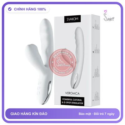 Dương Vật Giả rung nhấp chuyển động đẩy tới và lui Svakom Veromca chính hãng - 7 chế độ rung, sạc từ tính, rung nhấp chuyển động đẩy tới và lui tự động - giao hàng che tên kín đáo