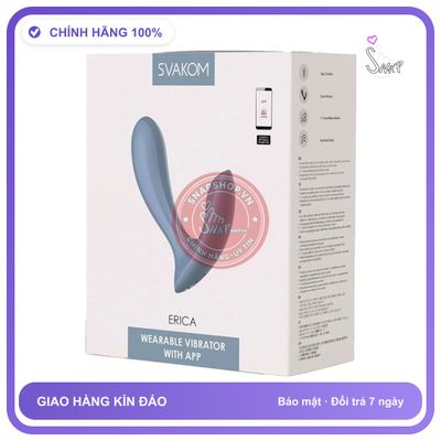 SVAKOM Erica Điều Khiển Bằng App chính hãng - điều khiển từ xa, rung êm không tiếng động, silicone mềm - giao hàng che tên kín đáo