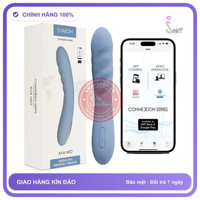 Dương Vật Giả Svakom Ava Neo Có rung nhấp chuyển động đẩy tới và lui Đa Chế Độ chính hãng - 5 mức rung, sạc USB, rung nhấp chuyển động đẩy tới và lui tự động - giao hàng che tên kín đáo