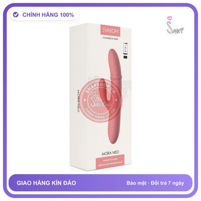 Dương Vật Giả Svakom Mora Neo chính hãng - điều khiển qua app, điều khiển từ xa, rung nhấp chuyển động đẩy tới và lui tự động - giao hàng che tên kín đáo