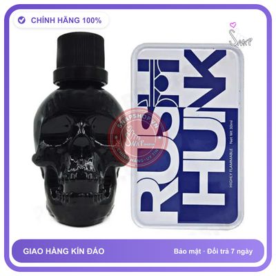 Popper Rush Husk Đầu Lâu Chính Hãng 30ml - chai 30ml, hàng chuẩn nhập khẩu, nắp kín không bay hơi - giao hàng che tên kín đáo