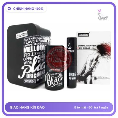 Popper Chính Hãng Titanmen Black 30ml - chai 30ml, hàng chuẩn nhập khẩu, nắp kín không bay hơi - giao hàng che tên kín đáo