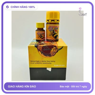 Popper Poisonous Bee 40ml + 10ml chính hãng - chai 40ml, hương dịu không nồng, dòng mạnh - giao hàng che tên kín đáo