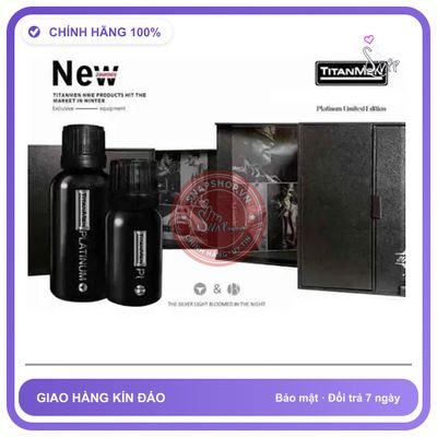 Popper TitanMen Platinum Limited Edition chính hãng - chai 40ml, hàng chuẩn nhập khẩu, nắp kín không bay hơi - giao hàng che tên kín đáo