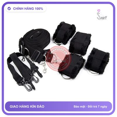 Đồ Chơi BDSM Dây Trói 4 Góc chính hãng - chất liệu an toàn cho da, dễ vệ sinh, êm ái khi dùng - giao hàng che tên kín đáo