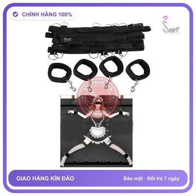 Hệ Thống Dây Trói Trên Giường Đồ Chơi BDSM chính hãng - chất liệu an toàn cho da, dễ vệ sinh, êm ái khi dùng - giao hàng che tên kín đáo