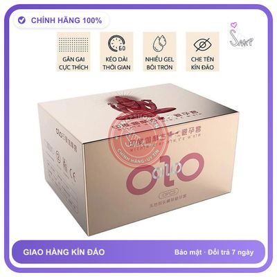 Bao Cao Su OLO Gamma Formula - Kéo Dài Hộp 10 Cái chính hãng - có gai nổi, nhiều gel bôi trơn, hỗ trợ kéo dài - giao hàng che tên kín đáo