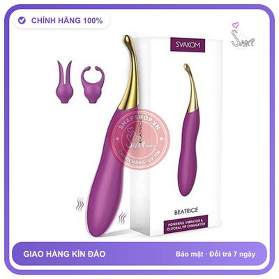 Máy Rung Svakom Beatrice Massage Đa Điểm 2 Đầu chính hãng - 5 chế độ rung, sạc USB, chống nước - giao hàng che tên kín đáo