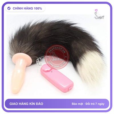Đuôi Cáo Silicon Có Rung chính hãng - chất vải mềm mát, đường may tỉ mỉ, tôn dáng quyến rũ - giao hàng che tên kín đáo