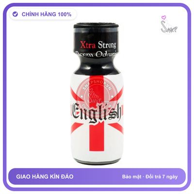 Popper English 30ml Chính Hãng (USA) - chai 30ml, hàng chuẩn nhập khẩu, nắp kín không bay hơi - giao hàng che tên kín đáo