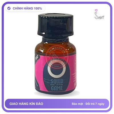 Popper Squid Game 10ml Mạnh Mẽ Cho Cả Top Và Bot chính hãng - chai 10ml, hương dịu không nồng, hàng chuẩn nhập khẩu - giao hàng che tên kín đáo