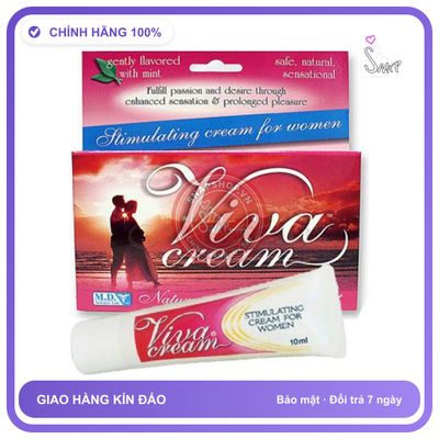 Gel Bôi Trơn Kích Thích Tăng Khoái Cảm ViVa Cream chính hãng - gốc nước không dính rít, dịu nhẹ an toàn cho da, dễ rửa sạch - giao hàng che tên kín đáo
