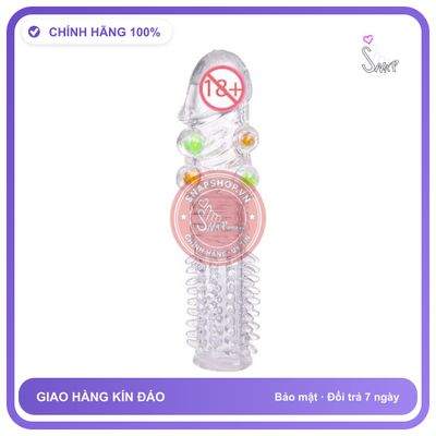 Bao Cao Su Đôn Dên Gai 8 Bi chính hãng - có gai nổi, hỗ trợ kéo dài, có hương thơm - giao hàng che tên kín đáo