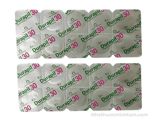 Viên uống xuất tinh sớm Durapil 30 hộp 1 vỉ x 10 viên