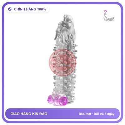 Bao Cao Su Đôn Dên Rung Đầu Rồng chính hãng - có gai nổi, hỗ trợ kéo dài, ôm sát cảm giác thật - giao hàng che tên kín đáo