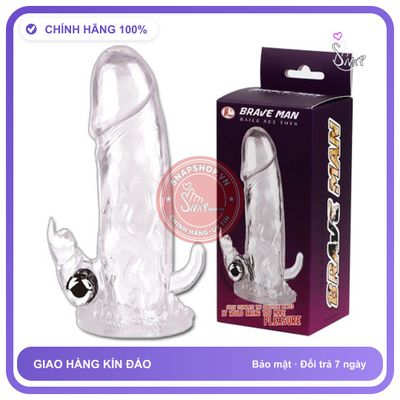 Bao Cao Su Đôn Dên Brave Man Trơn chính hãng - có hương thơm, ôm sát cảm giác thật, chất liệu latex an toàn - giao hàng che tên kín đáo
