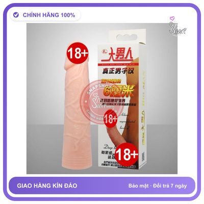 Bao Cao Su Đôn Dên LyBaile Màu Da Dài Thêm 6cm chính hãng - có gai nổi, có hương thơm, ôm sát cảm giác thật - giao hàng che tên kín đáo