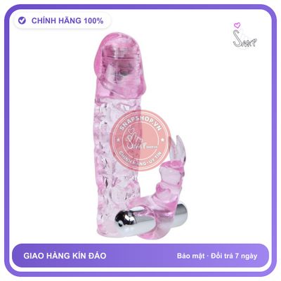 Bao Cao Su Đôn Dên Lưới 2 Đầu Rung Baile chính hãng - ôm sát cảm giác thật, chất liệu latex an toàn, hàng nhập khẩu - giao hàng che tên kín đáo