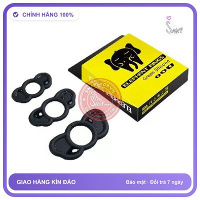 Bộ 3 Vòng Đeo Elephant Cockring chính hãng - silicone y tế, chất liệu an toàn cho da, dễ vệ sinh - giao hàng che tên kín đáo