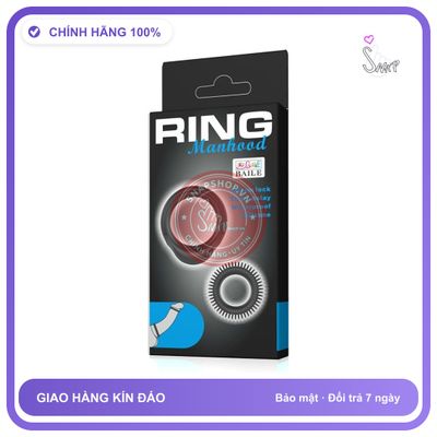Bộ 2 Vòng Đeo Manhood Cockring chính hãng - silicone mềm mại, chất liệu an toàn cho da, dễ vệ sinh - giao hàng che tên kín đáo
