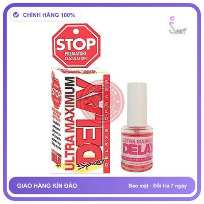 Chai Xịt USA Stop Ultra Maximun - Kéo Dài 15ml chính hãng - kéo dài thời gian, thấm nhanh không nhờn rít, dùng trước khi quan hệ - giao hàng che tên kín đáo