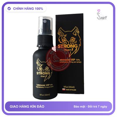 Chai Xịt Balan Strong Men - Kéo Dài Thời Gian - 30ml chính hãng - thấm nhanh không nhờn rít, dùng trước khi quan hệ, nhỏ gọn dễ mang theo - giao hàng che tên kín đáo