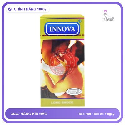 Bao Cao Su Innova Vàng Gai Gân Toàn Thân chính hãng - có gai nổi, hộp 12 cái, hỗ trợ kéo dài - giao hàng che tên kín đáo
