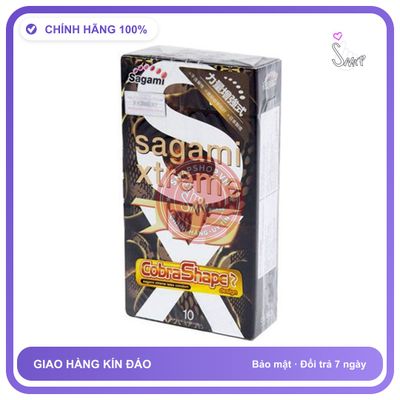 Bao Cao Su Sagami Xtreme Cobra Shape – Hộp chính hãng - co giãn thoải mái, chất vải mềm mát, đường may tỉ mỉ - giao hàng che tên kín đáo