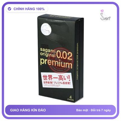 Bao Cao Su Sagami Original 0.02 Premium, Siêu Mỏng chính hãng - siêu mỏng 0.02mm, ôm sát cảm giác thật, chất liệu latex an toàn - giao hàng che tên kín đáo