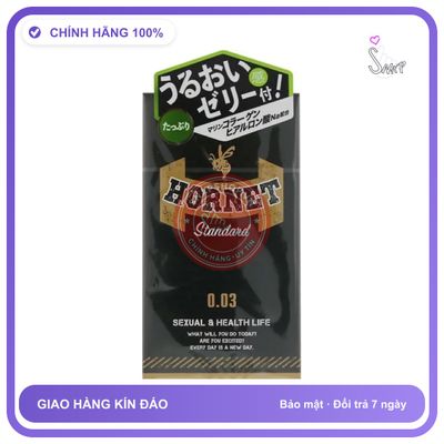 Bao Cao Su Jex Hornet Standard Siêu Mỏng Không chính hãng - siêu mỏng 0.03mm, hộp 8 cái, có hương thơm - giao hàng che tên kín đáo