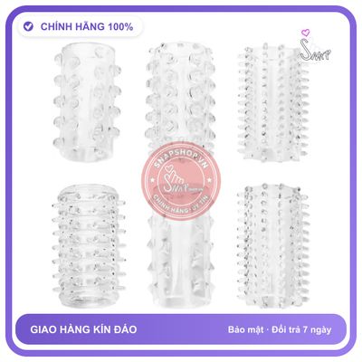 Bao Cao Su Đôn Khúc Giữa Silicon Vỉ 6 Cái chính hãng - có gai nổi, hộp 6 cái, có hương thơm - giao hàng che tên kín đáo