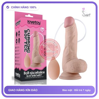 Dương Vật Giả Hít Tường Lovetoy Cumming Softee chính hãng - đế hít tường, silicone cao cấp, chất liệu an toàn cho da - giao hàng che tên kín đáo