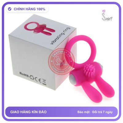 Vòng Đeo Dương Vật Tai Thỏ Có Rung Kéo Dài Thời Gian chính hãng - thấm nhanh không nhờn rít, dùng trước khi quan hệ, nhỏ gọn dễ mang theo - giao hàng che tên kín đáo