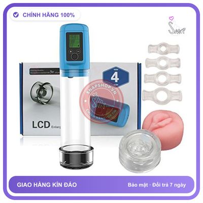 Máy Tập Kéo Dài Dương Vật Tự Động Pin Sạc LCD G4 chính hãng - sạc USB, chất liệu an toàn cho da, dễ vệ sinh - giao hàng che tên kín đáo