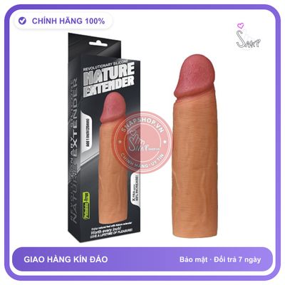 Bao Cao Su Đôn Dên 2.5cm Siêu Mềm Nature Extender Lovetoy (MS3) chính hãng - ôm sát cảm giác thật, chất liệu latex an toàn, hàng nhập khẩu - giao hàng che tên kín đáo
