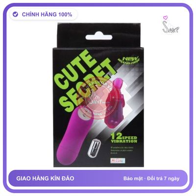Trứng Rung Cute Secret Con Thỏ chính hãng - 12 chế độ rung, sạc USB, rung êm không tiếng động - giao hàng che tên kín đáo