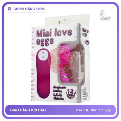 Trứng Rung Tình Yêu Mini Love 3 Đầu Gai chính hãng - 20 chế độ rung, điều khiển từ xa, silicone mềm - giao hàng che tên kín đáo