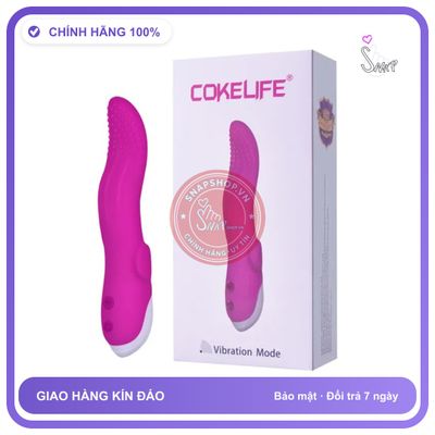 Máy Rung Lưỡi Liếm Cokelife chính hãng - sạc USB, silicone cao cấp, chất liệu an toàn cho da - giao hàng che tên kín đáo