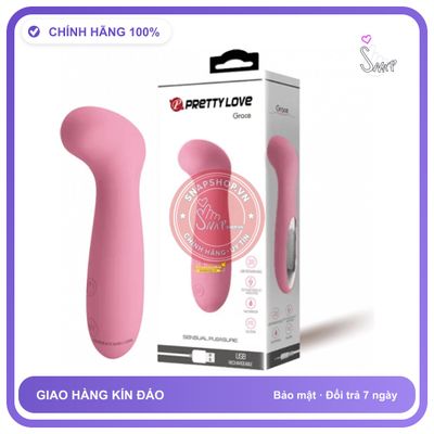 Máy Massage Pretty Love Grace Chính Hãng - 12 chế độ rung, silicone mềm mại, chất liệu an toàn cho da - giao hàng che tên kín đáo