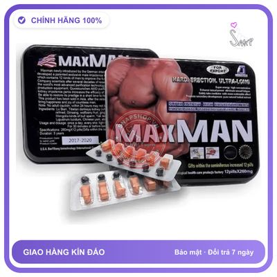 MaxMan USA 2600mg 24 Viên Chính Hãng - chất liệu an toàn cho da, dễ vệ sinh, êm ái khi dùng - giao hàng che tên kín đáo