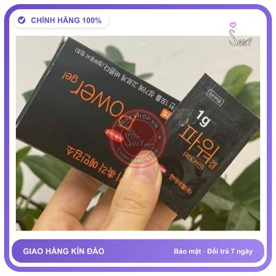 Gel Hàn Quốc Power 1gram Hanmi Kéo Dài Thời Gian 1 tem chính hãng - thấm nhanh không nhờn rít, dùng trước khi quan hệ, nhỏ gọn dễ mang theo - giao hàng che tên kín đáo